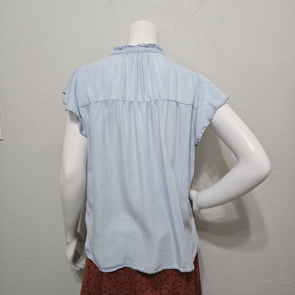 Rails The Ruthie Light Blue  Top Size M - Picture 9 of 13